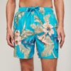 17-inch swim short with recycled Hawaiian print