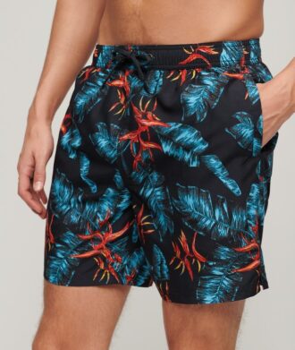 17-inch swim short with recycled Hawaiian print