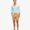17-inch swim short with recycled Hawaiian print
