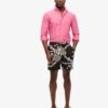 17-inch swim short with recycled Hawaiian print