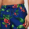 17-inch swim short with recycled Hawaiian print