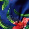 17-inch swim short with recycled Hawaiian print