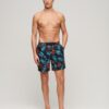 17-inch swim short with recycled Hawaiian print