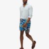 17-inch swim short with recycled Hawaiian print