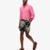 17-inch swim short with recycled Hawaiian print