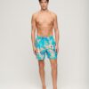 17-inch swim short with recycled Hawaiian print