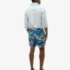 17-inch swim short with recycled Hawaiian print