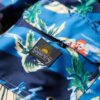 17-inch swim short with recycled Hawaiian print