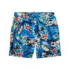 17-inch swim short with recycled Hawaiian print