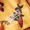17-inch swim short with recycled Hawaiian print