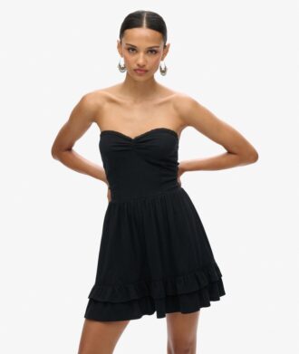 50S kanten bandeau-minijurk