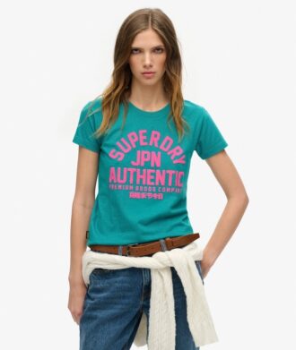 Aansluitend T-shirt met puffprint