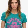 Aansluitend T-shirt met puffprint