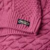 Aran-polo met kabelpatroon