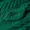 Aran-polo met kabelpatroon