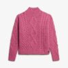 Aran-polo met kabelpatroon