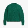 Aran-polo met kabelpatroon