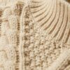 Aran-polo met kabelpatroon