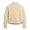 Aran-polo met kabelpatroon