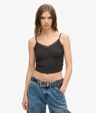 Athletic Essentials Cami-top met kanten rand