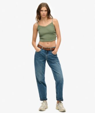 Athletic Essentials Cami-top met kanten rand