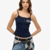 Athletic Essentials Cami-top met print en knoopsluiting
