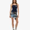 Athletic Essentials Cami-top met print en knoopsluiting