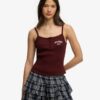 Athletic Essentials geborduurde cami-top met knoopjes