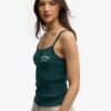 Athletic Essentials geborduurde cami-top met knoopjes