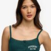Athletic Essentials geborduurde cami-top met knoopjes