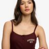 Athletic Essentials geborduurde cami-top met knoopjes