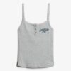 Athletic Essentials geborduurde cami-top met knoopjes