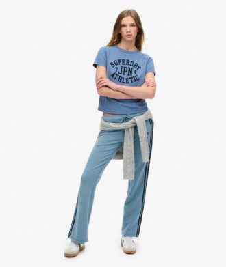 Athletic Essentials gestreepte Joggers met uitlopende pijpen