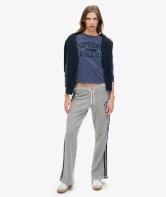Athletic Essentials gestreepte Joggers met uitlopende pijpen