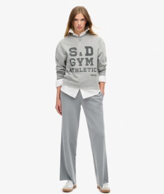 Athletic Essentials Loszittend kort sweatshirt met ronde hals