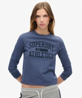 Athletic Essentials Ringer Slim T-shirt met lange mouwen