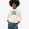 Athletic Essentials Ringer Slim T-shirt met lange mouwen