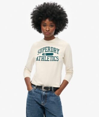 Athletic Essentials Ringer Slim T-shirt met lange mouwen