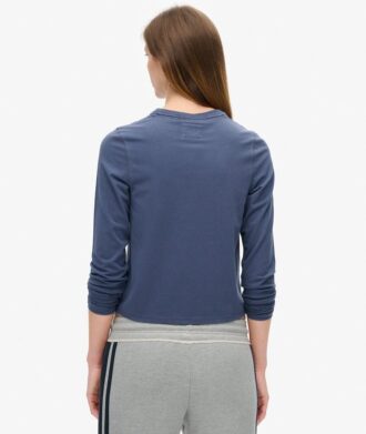 Athletic Essentials Ringer Slim T-shirt met lange mouwen