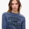 Athletic Essentials Ringer Slim T-shirt met lange mouwen