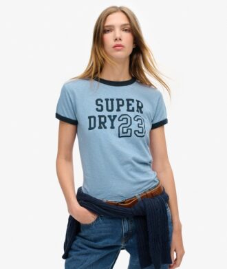 Athletic Essentials Ringer T-shirt met getailleerde pasvorm