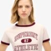 Athletic Essentials Ringer T-shirt met getailleerde pasvorm