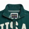 Athletic Essentials Sweatshirt met halve rits en applicatie