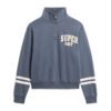 Athletic Essentials Sweatshirt met halve rits en applicatie