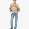 Athletic Essentials Sweatshirt met halve rits en applicatie