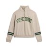 Athletic Essentials Sweatshirt met halve rits en applicatie