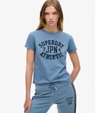 Athletic Essentials T-shirt met print en getailleerde pasvorm