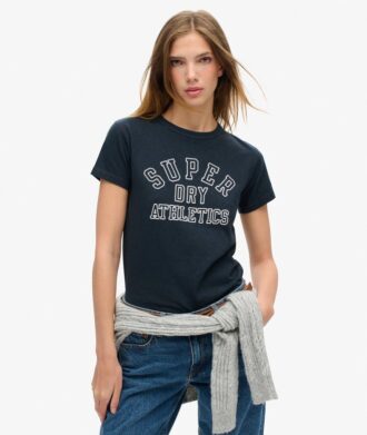 Athletic Essentials T-shirt met print en getailleerde pasvorm
