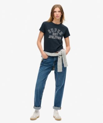 Athletic Essentials T-shirt met print en getailleerde pasvorm
