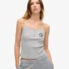 Athletic Essentials T-shirt met print en knoopjes